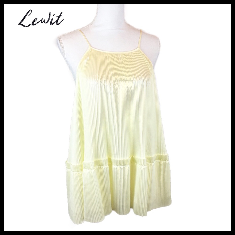 Lewit Pleated Swing Tank Top Size L *NWT*